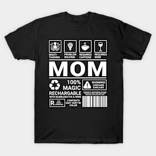 MOM Nutrition Facts T-Shirt